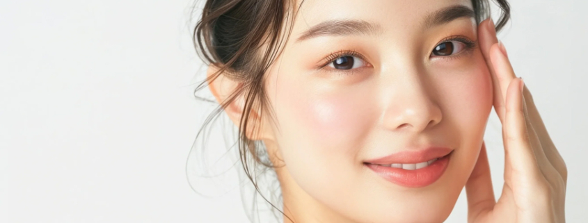 プラズマピーリングを受けて肌が輝く女性